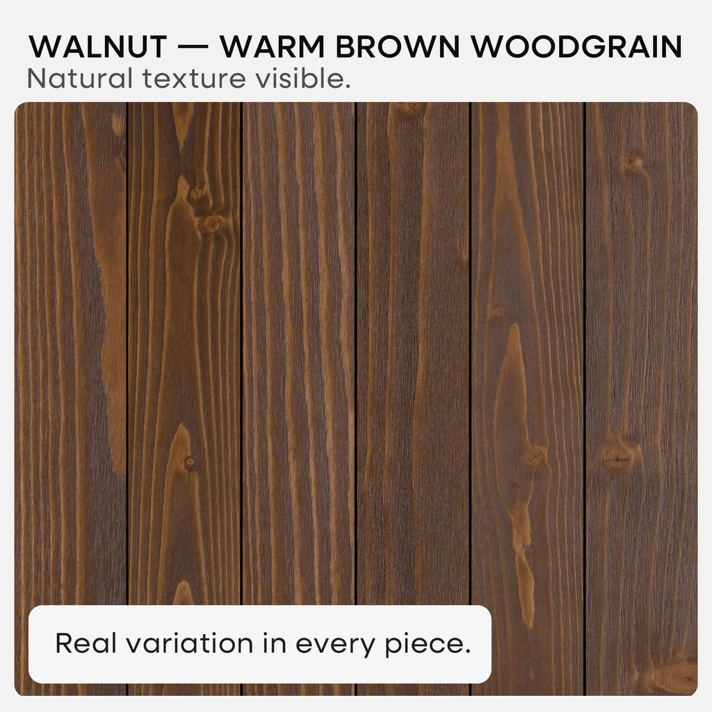 Homeforia Classic Walnut 24 inch Floating Shelf, High End Solid Real Wood Small 24inch Floating Shelves for Wall Mounted, 24in Floating Shelves, Heavy Duty Bracket, 24 X 6.5 X 1.75 inches, Set of 2