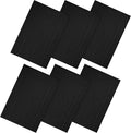 Ample Decor 100% Cotton Bath Mats 24 x 17 Inches, Quick Dry, 1350 GSM Banded Border Shower Bathroom Floor Mat, Not Bathroom Rug - Black Pack of 6