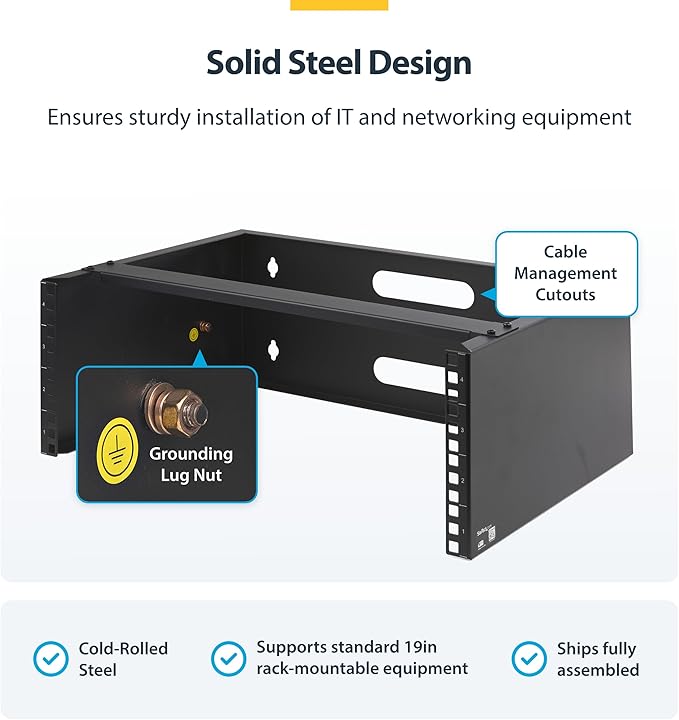 StarTech.com 4U Wall Mount Network Rack