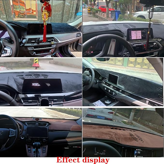 Dashboard Cover for Ford Explorer 2020-2022,Anti-Glare Sun Shield,Non-Slip Custom Fit Dash Mat,Interior Protector,French Velvet