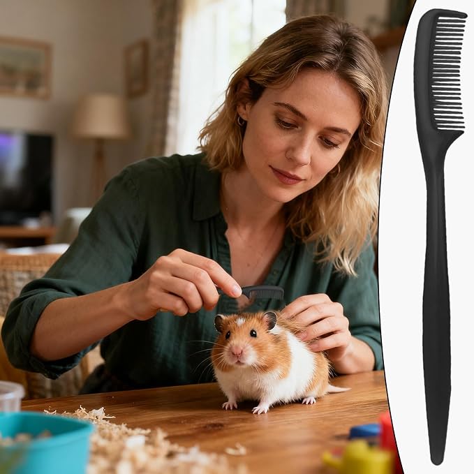Bunny Brush for Grooming 10 Pieces Small Animal Shredding Tool | Hamster Comb for Tiny Pet Ferret Indoor Home Coat Sensitive Skin Daily Care