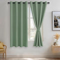 JIUZHEN Light Sage Blackout Curtains