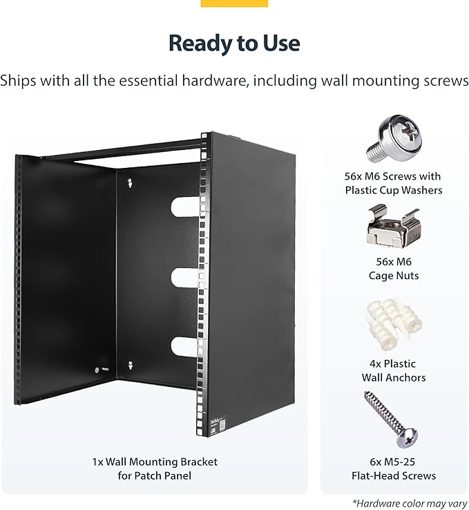 StarTech.com 14U Wall Mount Network Rack, 14 in Deep, IT Equipment, Network