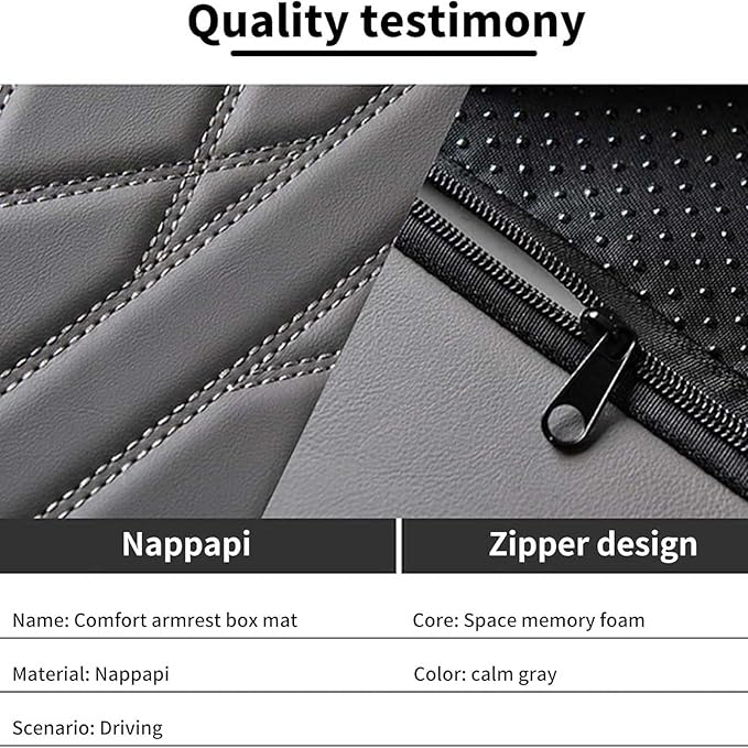 Car Armrest Covers for Jeep Grand Cherokee (WL) 2021–2025,Protection Padding Center Console Cushion Storage Box Mat Pad Cover Protector,Red