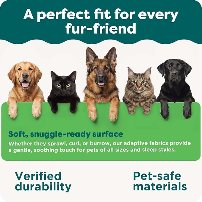 FurHaven Orthopedic Dog Bed for Large Dogs, Sofa-Style with Cool Gel-Top Foam with a Solid Orthopedic Foam Base for Joint Support, Removable Washable Cover, Jumbo XL, Plush & Suede, Gray