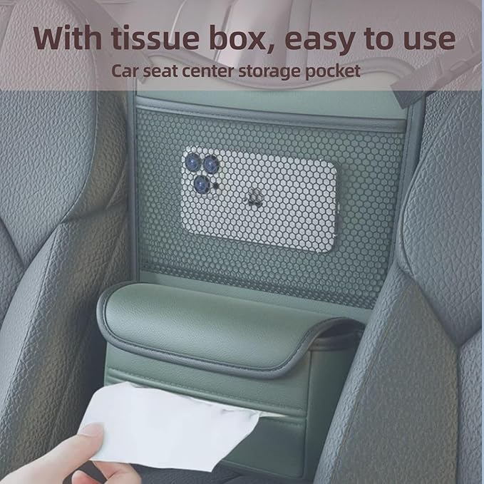Backseat Car Organizer,Ackrest Storage Bag for car, Car Seat Center Storage Bag/Hanging Bag