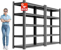Garage Shelving Heavy Duty, 5 Tier Metal Storage Shelf Unit for Industrial and Utility Use - Durable Metal Shelf Organizer, Garage Storage Shelf 18" D x48 W x78 H（2 Pieces）