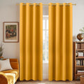 KOUFALL Yellow Curtains 96 Inches Long