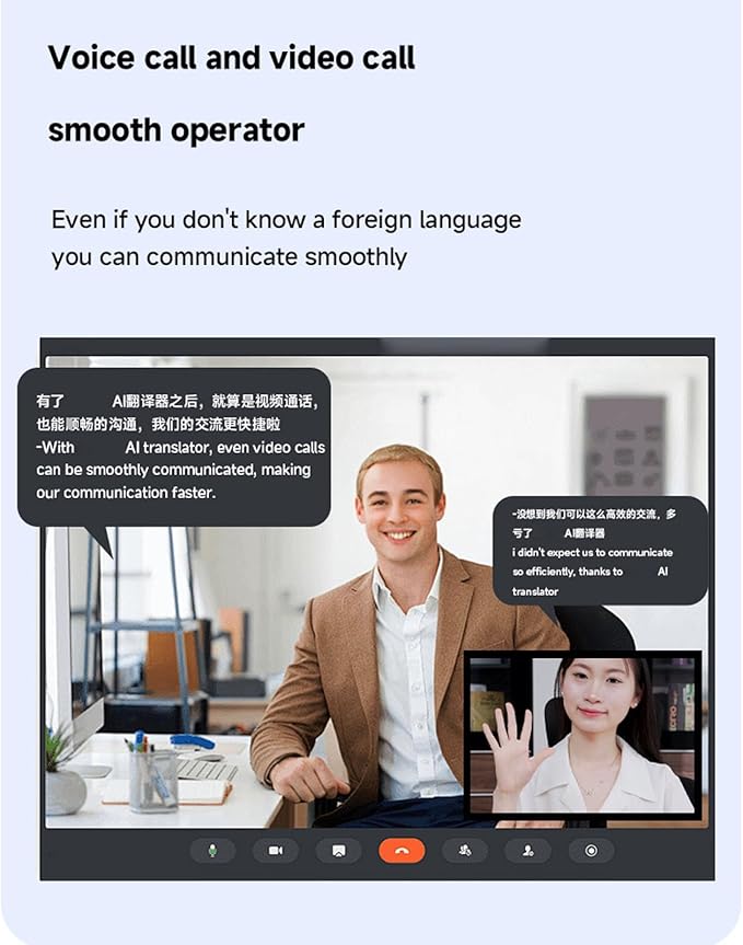 Wisoqu AI Language Translator Device, Real Time 140+ Languages Text Voice Photo