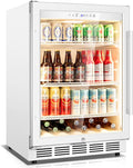 Beverage Refrigerator, 4.9 Cubic Feet Undercounter/Freestanding 24 Inch