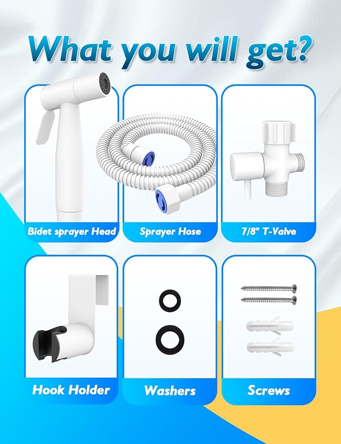 Matte White Handheld Bidet Sprayer