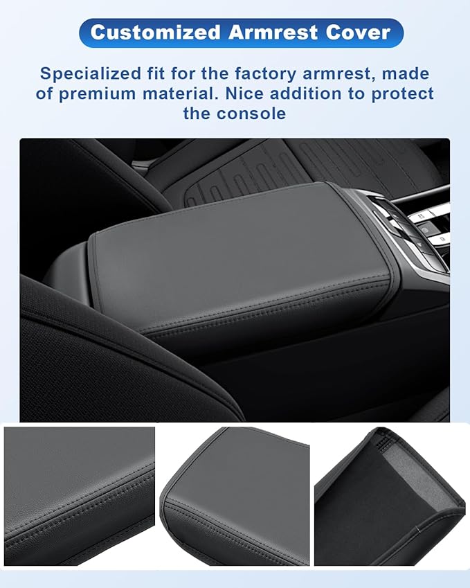 CDEFG Compatible with 2024 Hyundai Santa Cruz Tucson Center Console Cover for 2022-2024 Santa Cruz Accessories Armrest Cover Tucson Middle Console Pad Arm Rest Cushion