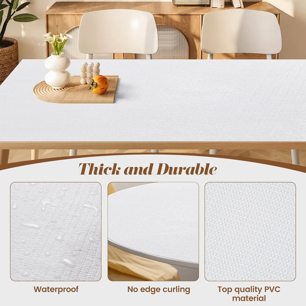Drawer Shelf Liner for Kitchen Cabinets, Non Adhesive Slip Resistant Shelf Paper Easy to Clean, Strong Grip Thickened Waterproof Washable Mats for Pantry Shelves Cupboard Dresser(White, 24 in x 20 FT)