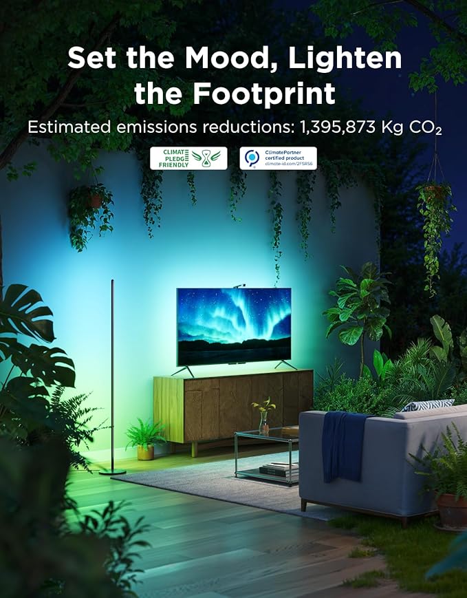 Govee RGBIC Floor Lamp Basic, LED Corner Lamp Works
