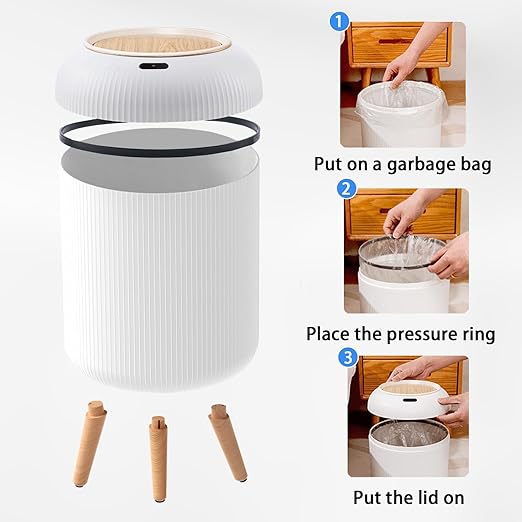 URALFA Motion Sensor Trash Can