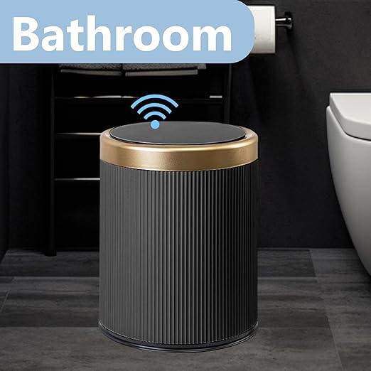 2Pack Automatic Bathroom Trash Can, Touchless Motion Sensor Garbage Can