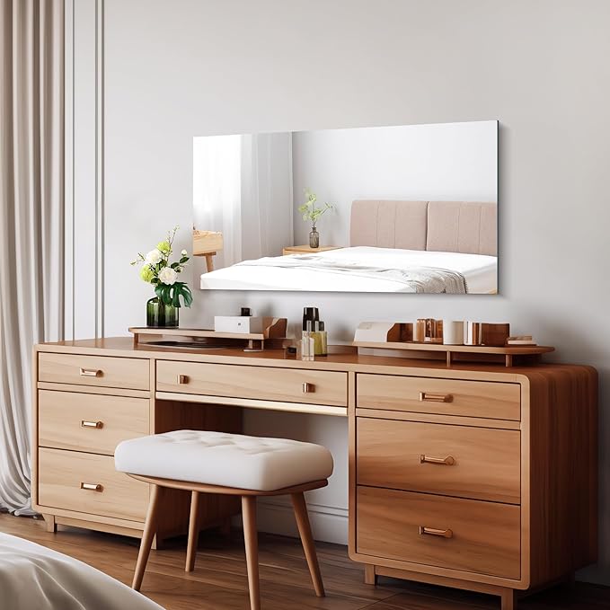 CILIBER Frameless Mirror, 20x40 Inch Bathroom Mirrors