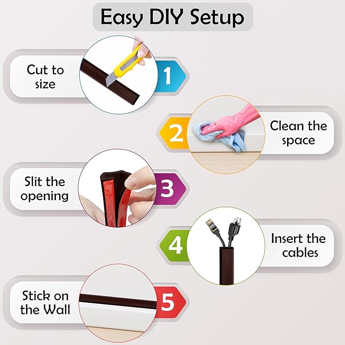 Rubber Bond TV Cord Hider Cable Protector
