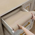 Shelf and Drawer Liner for Kitchen Cabinets Non-Adhesive, Strong Grip Non-Slip Thickened Cabinet Liners for Shelves, Waterproof Mats for Dresser Cupboard, Khaki, 17 in x 30 Feet