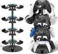 Headset Stand 4 Tiers for Desk, Rotatable Gaming Controller Stand for PS5/PS4/Xbox/Switch2/PS Portal/Phone, Universal PC Gamer Gift Accessory Controller/Headphone Holder for 12 Packs Controller