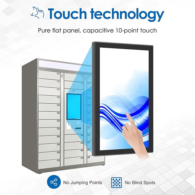 23.8 Inch 10 Points PCAP Open Frame Touch Screen LCD Display Monitors 1920x1080