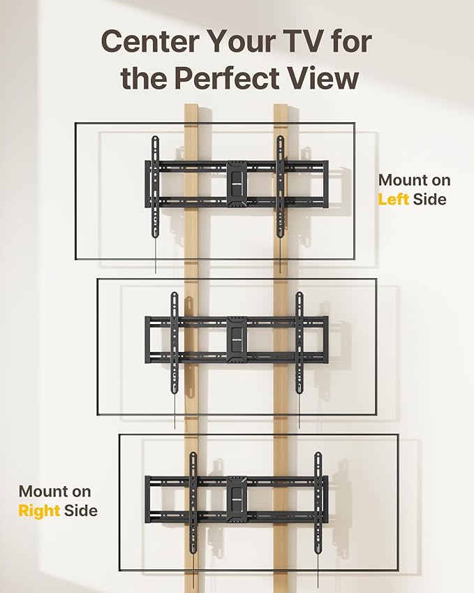 monTEK Heavy Duty Fixed TV Wall Mount