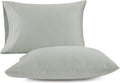 LANE LINEN 100% Egyptian Cotton Pillow Cases Queen Size Set of 2 (20"x30") - 1000 Thread Count Luxury Sateen Cotton Pillowcases Queen Size - Queen Sage Green Pillow Cases Set of 2 - Mineral