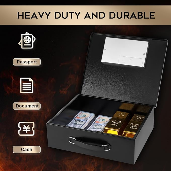 Dalmbox Portable Metal Safe Box