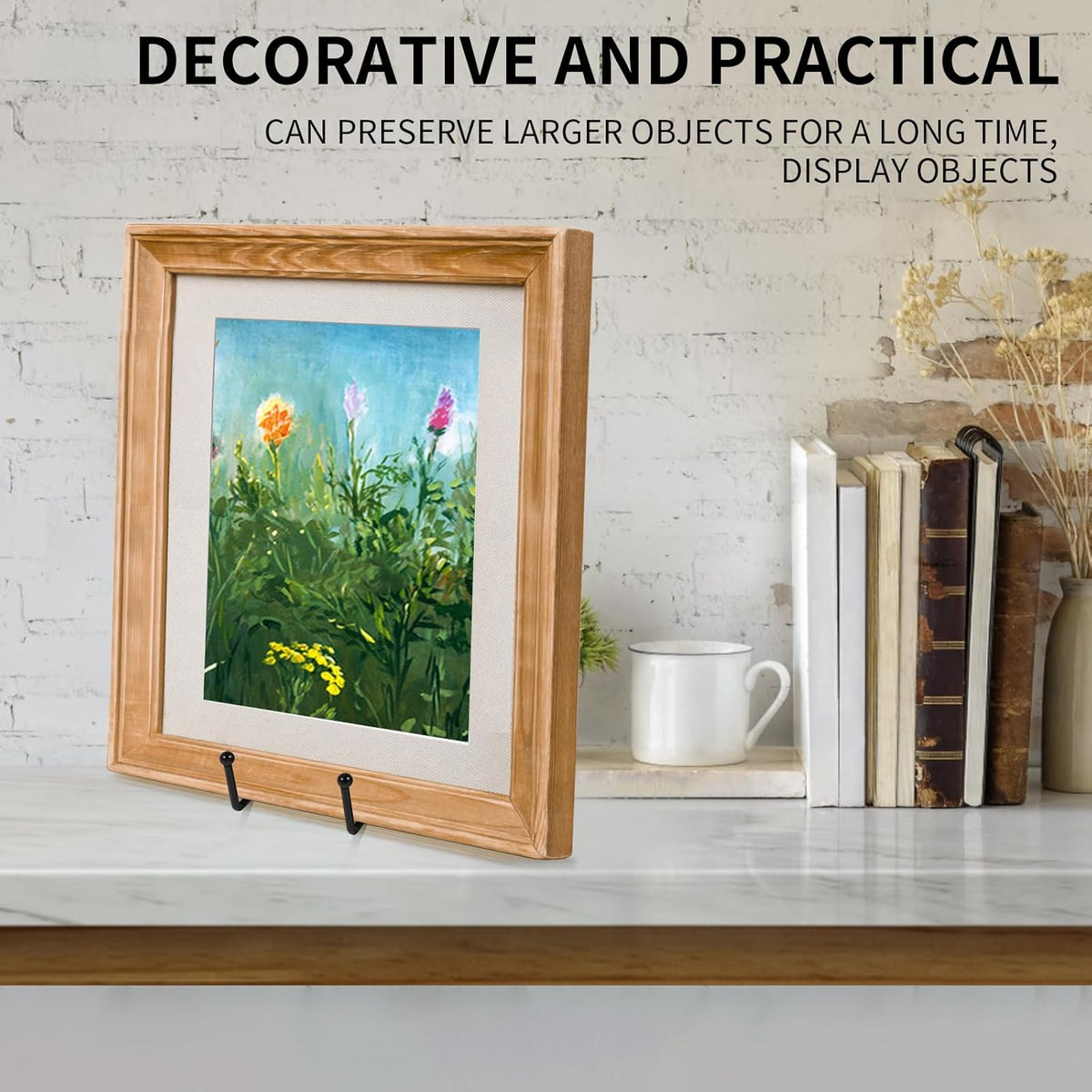 Decolore 5 Pack 10.3 Inch Black Plate Stands Picture Easels for Display Large Book Stands for Picture, Decorative Plate, Book, Frame, Tabletop Poster