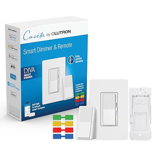 Lutron Diva Smart Dimmer Light Switch 3-Way Kit