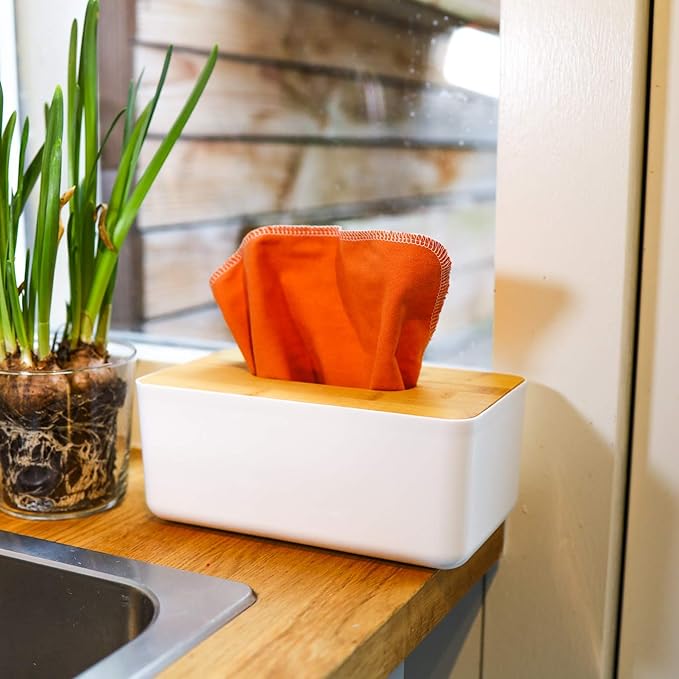 Reusable Paper Towels - Value Pack of 24 Paperless Paper Towels! - 100% Cotton, Super Soft, Absorbent, Washable and Made To Last