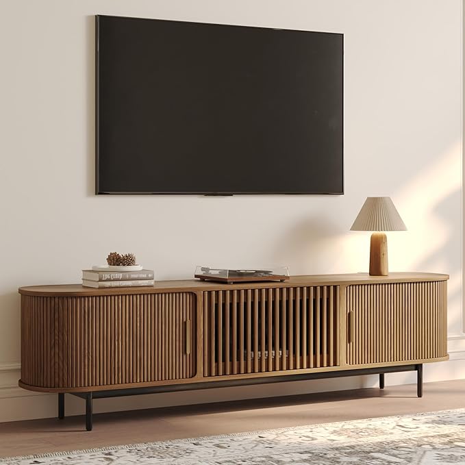 POVISON Fully-Assembled Mid Century Modern TV Stand