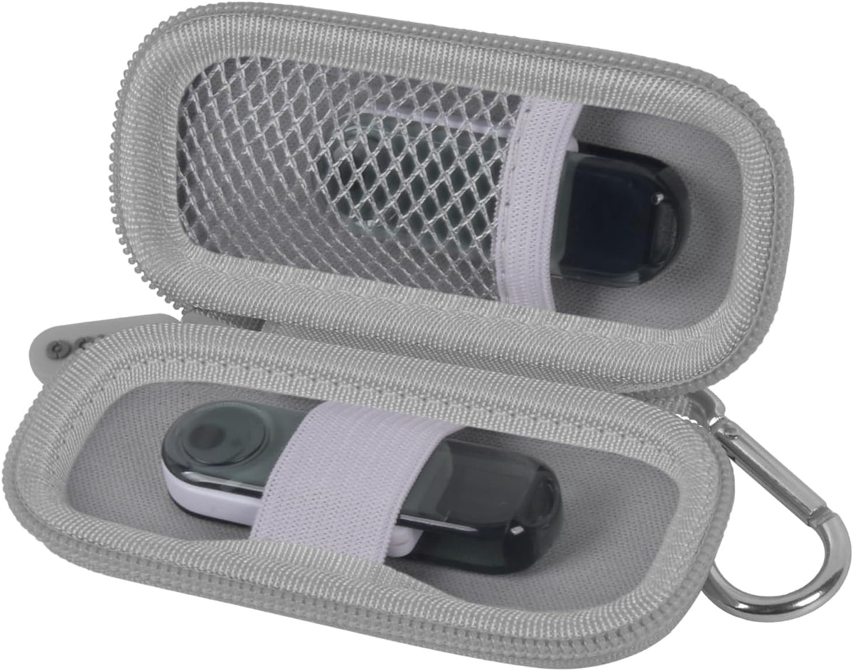USB Flash Drive Case, SD Card Holder Compatible with Thumb Drive, Memory Cards, SDXC SDHC Storage Bag, Electronic Accessories Organizer for SanDisk for Samsung for Inland (Grey)
