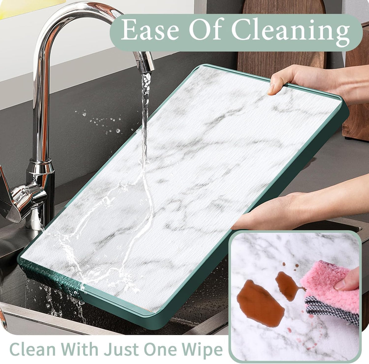 2-Layer Drawer and Shelf Liner for Kitchen Cabinet: 35.4 in X 19.69 Ft Non Slip Waterproof Shelf Paper Non Adhesive Refrigerator Liners White Marble Easy Liners for Bathroom with Knife Tape Measure