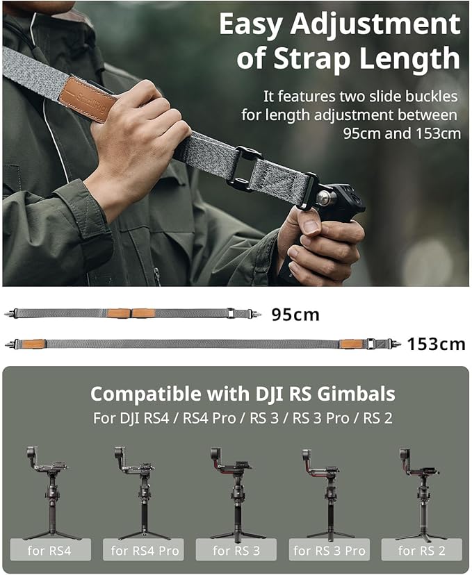 SmallRig RS3 RS2 Weight-Reducing Shoulder Strap Compatible