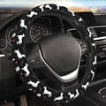 Dachshund Lovers Steering Wheel Cover for Women Elastic Rubber Steering Wheel Universal 15 Inch Fit for Cars, Auto, SUVs