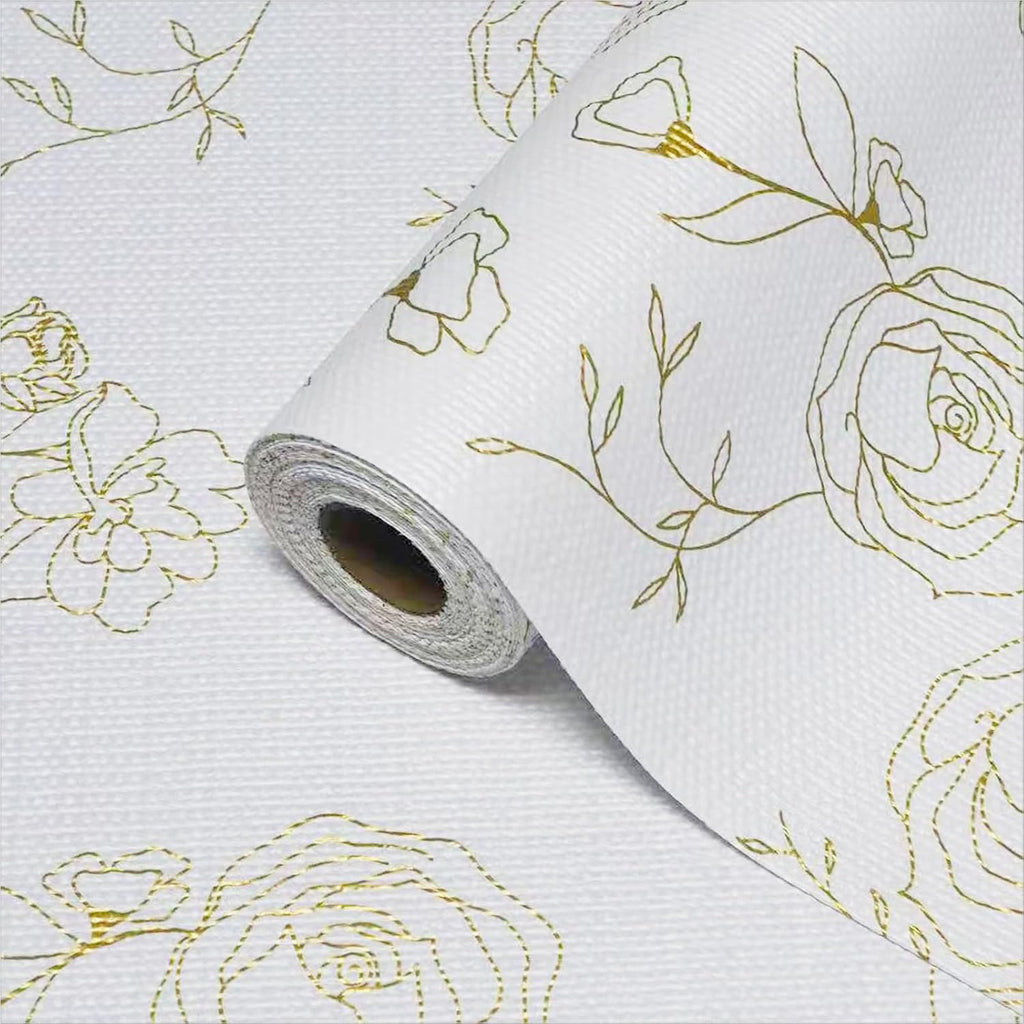 Moriah Shelf Liner for Kitchen Cabinet Non-Adhesive, Thickened Drawer Liner No Slip for Dresser Waterproof Cabinet Paper Liner for Bathroom Shelves Protects Surfaces(Rose,17.5'' x 20')
