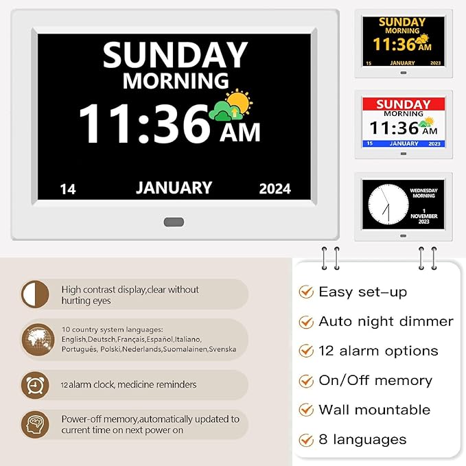 LXBYJKJ 10 Inch Digital Clock
