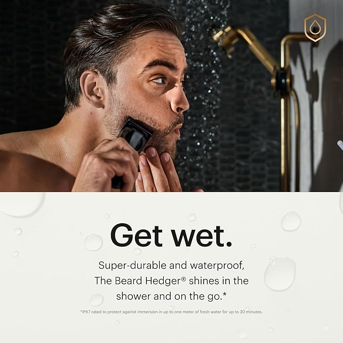 MANSCAPED® The Beard Hedger® Premium Men's Beard Trimmer, 20 Length Adjustable
