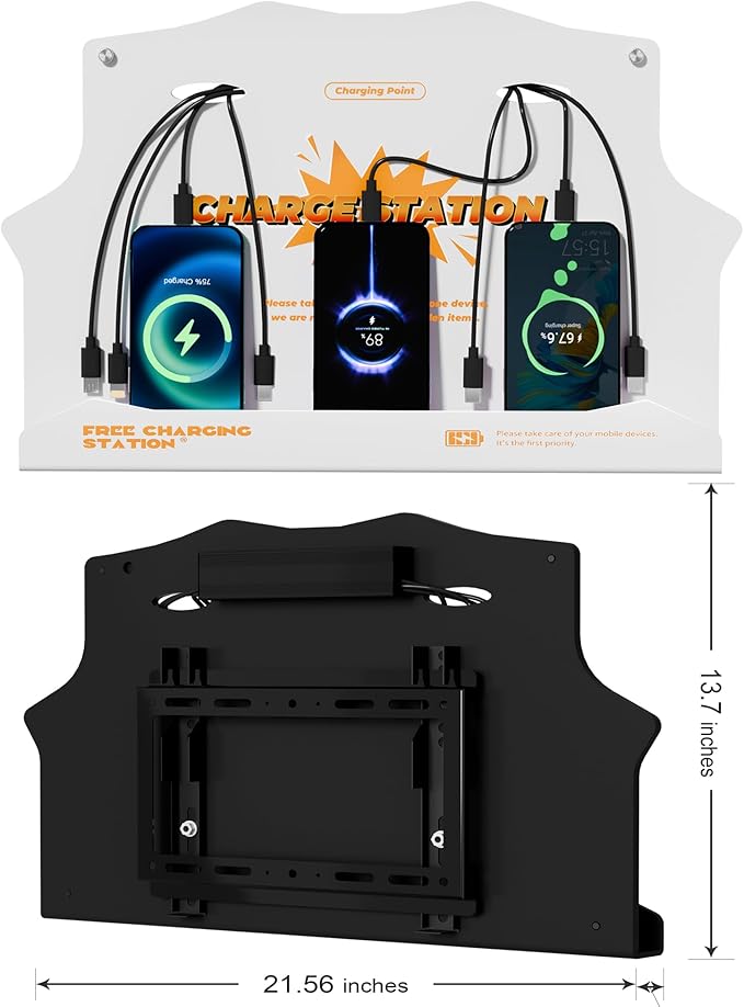 Wall Mounted Cell Phone Charging Station