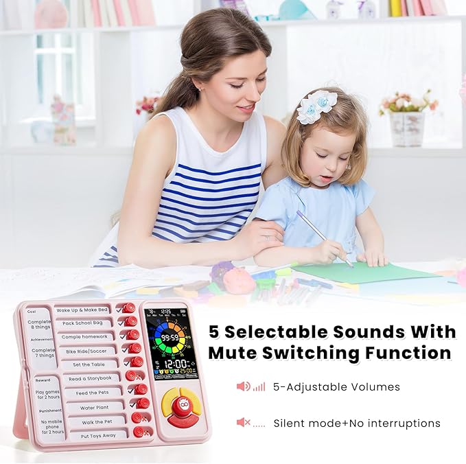 ADHD Tool for Kids, 5-in-1 Visual Timer