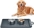 Gardner Pet Silicone Dog Food Water Mat for Floors Waterproof Anti-Slip Dog Bowl Large Mats for Food and Water to Prevent Spills for Dogs, Cats.
