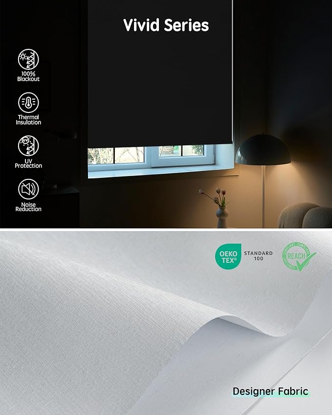 Yoolax Motorized Blinds with Remote, Smart Blinds