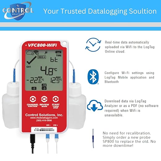 Control Solutions VFC800 Temperature Data Logger