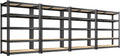 REIBII 2020LBS Storage Shelves 5 Tier Garage Shelving Heavy Duty Adjustable Garage Shelves, Utility Rack Shelf, Shelving Units for Storage Warehouse Pantry Closet, 35.5" W x 11.9" D x 72" H, 4 Pack