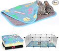 YUEPET 3 Pack Waterproof Guinea Pig Blankets, Fleece Cage Liners, L | Guinea Pig Fleece Cage Liners, Waterproof Backing, Machine Washable, Soft Fleece Surface, 48 x 24 in