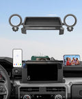 Car Phone Holder for Toyota Tacoma 2024 2025 2026 Accessories Magnetic Cell Phone Mount Apply to 8 Inch Screen Fixed Clip Hands-Free 360 Degree Rotation with Dashboard Storage Tray
