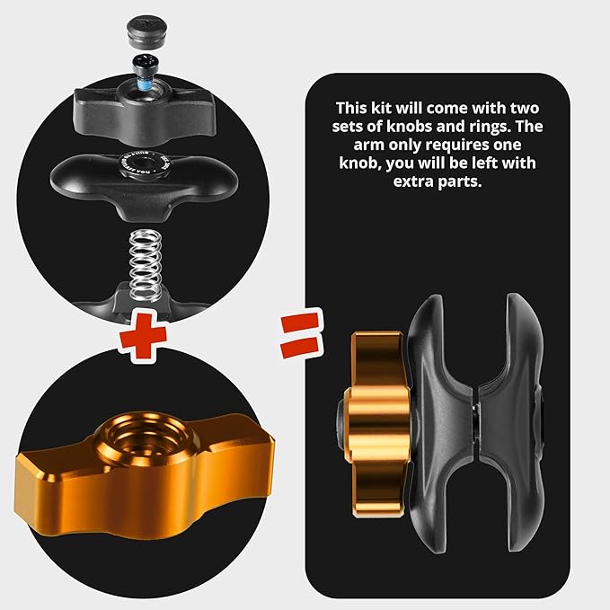 Tackform LINK Vent Phone Mount Compatible with 2016-2023 Toyota Tacoma and 2014-2021 Toyota Tundra | Aluminum | Zero Slip | Universal Magnetic Phone Holder | 2" Arm | Orange | (NOT MAGSAFE Compatible)