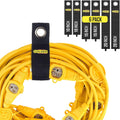 COLSEN Storage Strap – Assorted large Heavy Duty Garage Organization Cable Keeper Wire Holder Outdoor rope strap Hose Hanger for extension cords RV Organizers Garden Anchor Marine Workshop (6Pack)