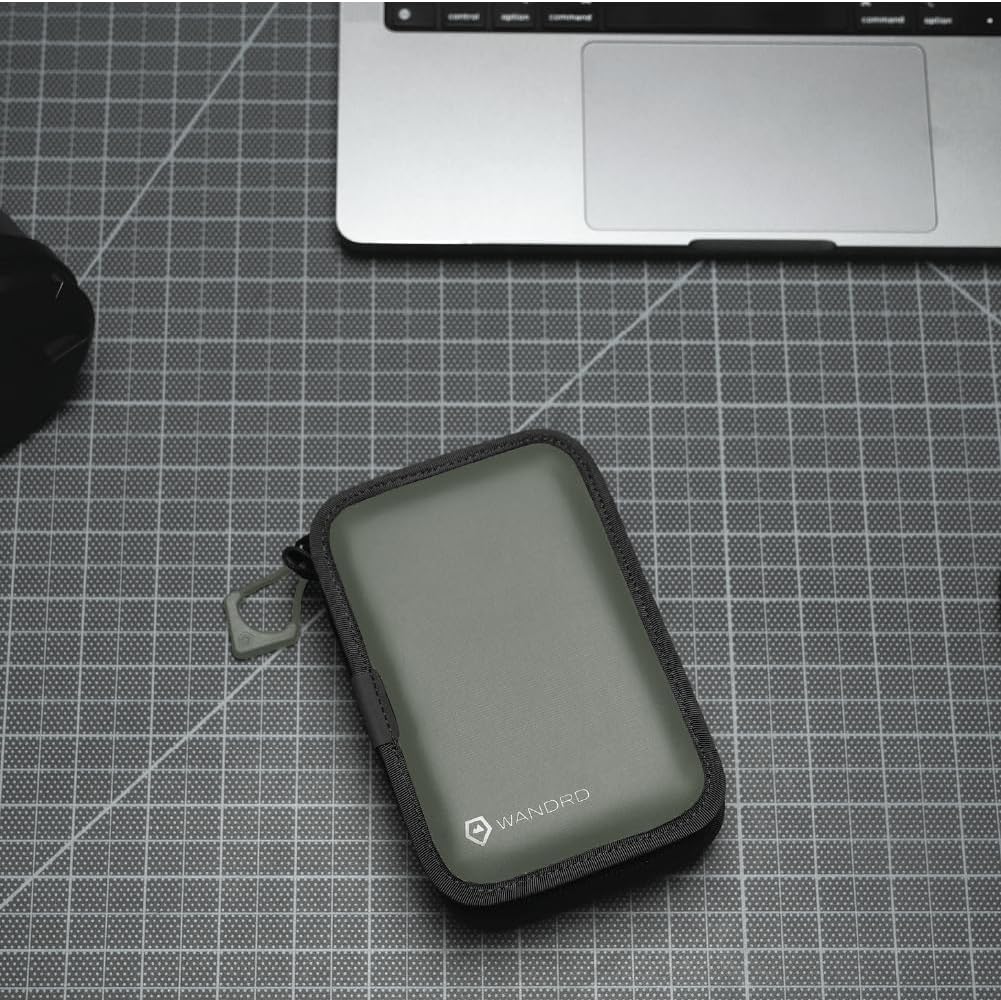WANDRD Memory Card Case - Durable SD, Micro SD Card Holder for Creators | Camera Accessories & Electronics Organizer for Travel (Wasatch Green)